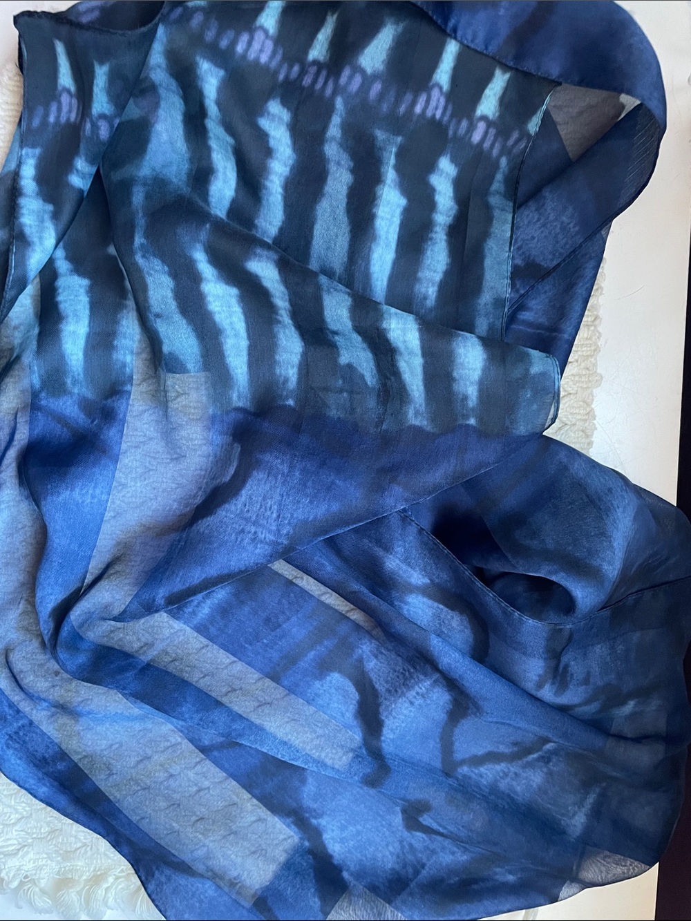 VTG TIE DYED SILK SCARF